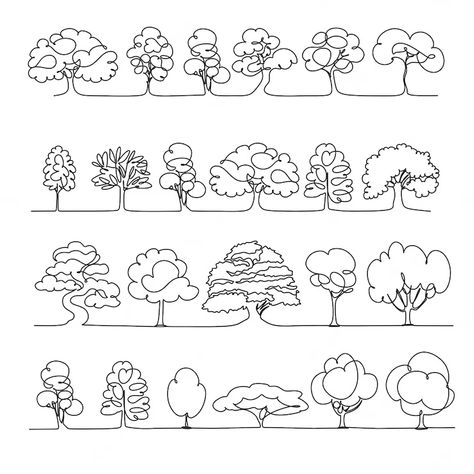 Trees Simple Drawing, Outline Tree Tattoo, Oak Tree Illustration Simple, Minimalist Tree Painting, One Line Tree Drawing, Tree Line Art Tattoo, Tree Line Illustration, Oak Tree Line Drawing, Oak Tree Drawing Simple