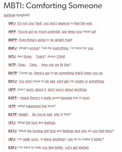 Sometimes I get mad at MBTI Stereotypes, but then I see how accurately his represents INTJs How I See The Mbti Types, Mbti Stereotypes, Comforting Someone, Istj Intp, Isfj Infj, Intj Istj, How To Comfort Someone, Mbti Facts, Comfort Someone