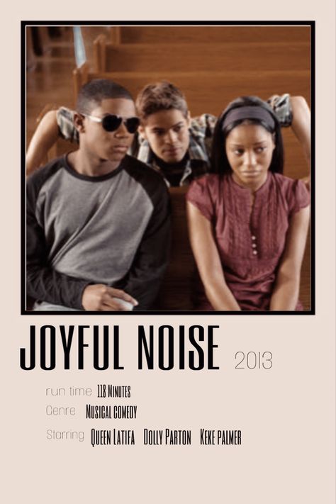 Joyful Noise Movie, Queen Latifa, Noise Music, Comfort Movies, Joyful Noise, Musical Comedy, Dolly Parton, Music Poster, Movie Poster