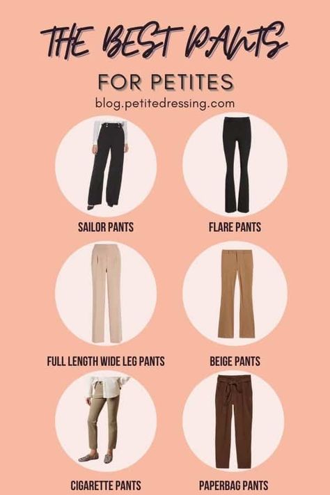 7 Best Pants for Petite Women You Should Get Now Pants For Winter For Women, Pants Every Woman Should Own, Formals For Short Women, Elegant Outfit For Petite Woman, Work Wear For Petite Women, Office Outfit For Petite Women, Different Pants Styles For Women, How To Dress As A Short Woman, Dressing For Petite Women