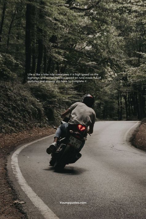 Top Motorcycle Lovers Quotes, Sayings And #images Bike Stories Instagram, Riding Quotes Motorcycle, Caption For Bike Riders, Rider Quotes Motorcycles, Bike Lovers Quotes, Bike Captions Instagram, Biker Quotes Inspiration, Bike Ride Quotes, Motorcycle Riding Quotes