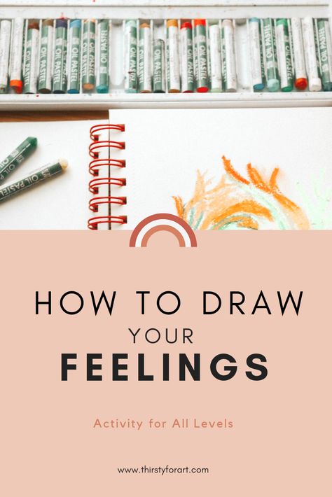 Painting Emotions Art Therapy, Sketch Feelings, Emotional Paintings Easy, Paint Emotions, Draw Your Feelings, Draw Feelings, Inspo Sketch, Drawing Feelings, Kunstjournal Inspiration