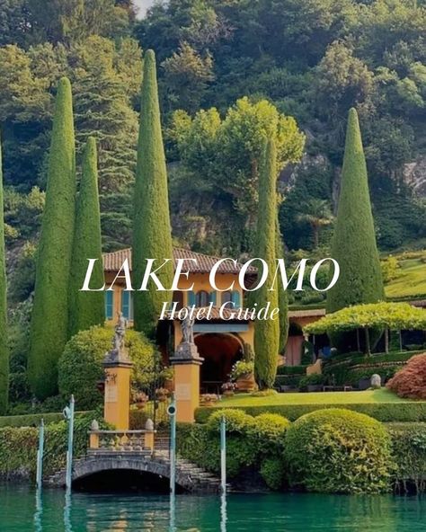 hotel in Lake Como with large trees, water and architacture Where To Stay In Varenna Italy, Lake Como October, Lake Como Hotels Italy, Lake Como Airbnb, Lake Como Things To Do, Lake Coming Italy, Where To Stay In Lake Como, Lake Como Honeymoon, Lake Como Winter