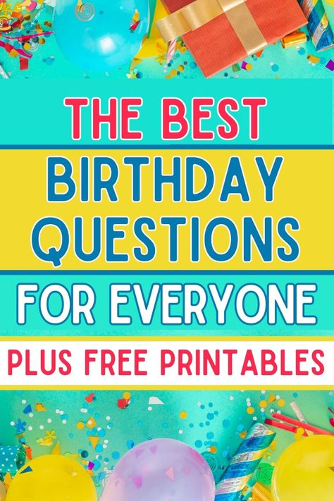 birthday questions Games About Birthday Person, Birthday Questions For Teens, Kahoot Birthday Questions, Birthday Questions For Adults Fun, Birthday Jeopardy Game Questions, Birthday Question Game, Birthday Quiz Questions Adult, Who Knows Me Best Questions Birthday, Birthday Questions For Adults