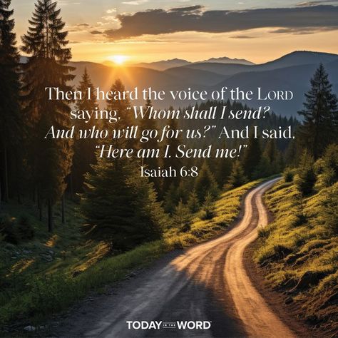 God's Grace, Here Am I Send Me, Here I Am Lord, Lord Quote, Isaiah 6 8, Devotional Bible, Isaiah 6, Faith Walk, Bible Devotions