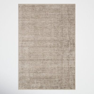 Modern and refined, this is by master artisans of viscose and wool pile. Clean lines and minimalist hues allow you to layer into any room. Rug Size: Rectangle 2' x 3' | White 24 x 0.38 in Area Rug - Birch Lane™ Shenade Geometric Handmade Stone Area Rug Viscose / Wool | 24 W x 0.38 D in | Wayfair Arhaus Living Room Rugs, Textured Cream Rug, Rug For Under Dining Room Table, Taupe Rug Living Room, What Size Rug For Dining Table, Dining Room Rug Ideas, Restoration Hardware Rug, Playroom Den, Arhaus Living Room