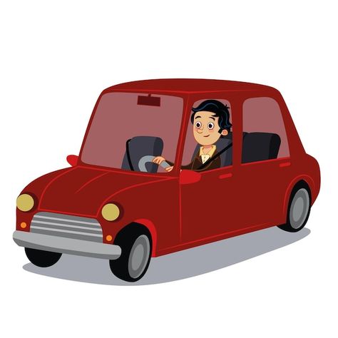 Vector illustration of a driver with a c... | Premium Vector #Freepik #vector #man-driving #car-driver #car-ride #driver Scared Person, Travel Man, Car People, Vector Car, Tandem Bicycle, Picture Composition, Boy Car, Car Vector, Clay Work