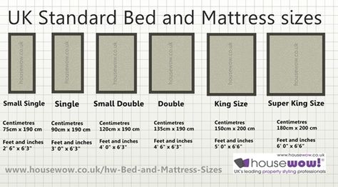 UK Bed and Mattress sizes King Size Bed Dimensions, Super Single Bed, Bed Size Charts, Bed Mattress Sizes, Bed Measurements, Beds Uk, Small Double Bed, Double Bed Size, Single Bed Mattress