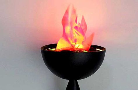 Fake Fire, Olympic Crafts, Fire Torch, Pentecost Sunday, Dancing Flame, Wall Fires, Fire Fans, Halloween Witch Decorations, Halloween Deco Mesh