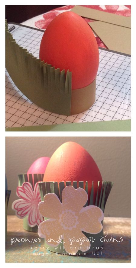 IMG_0362 Egg Holder Diy, Easter Sewing Crafts, Stampin Up Easter, Egg Holders, Easter Egg Holder, Easter Arts And Crafts, Paper Chains, Easy Arts And Crafts, Easter Blessings