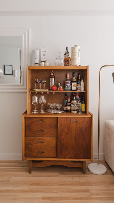 mid century bar cabinet