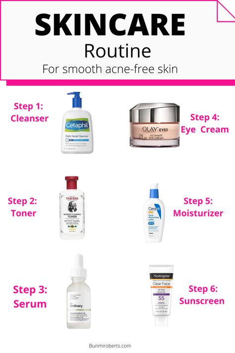 Weekly Facial Skincare Routine, Smooth Facial Skin, Best Drugstore Skin Care Routine, Nighttime Skincare Routine For Oily Skin, Skin Care Routine For Glowy Skin, Acne Free Skin Routine, Affordable Skin Care Routine For Acne, Simple Skin Care Routine For Acne, Acne Skincare Routine Am And Pm