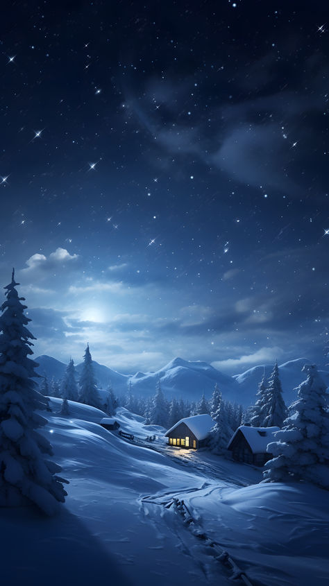 Picturesque snowscape wallpapers showcasing winter wonders. Blue Winter Aesthetic Wallpaper, Blue Winter Aesthetic, Winter Aesthetic Wallpaper, Winter Night Sky, Inspirational Pics, Scenic Pictures, Windows Wallpaper, Blue Forest, Blue Winter