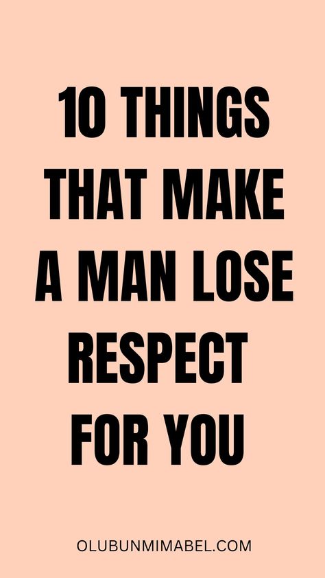 We have been conditioned to believe that men should be respected and women should be loved. That is not true. Respect is not gender specific. Respect does not belong to one person in the relationship. It is a two-way thing.Keep reading for marriage advice, dating advice, dating tips, marriage tips, healthy marriage advice, relationship tips, relationship advice... How To Be A Better Man For Her, Best Dating Advice, How To Be Treated By A Man, How A Woman Should Treat A Man, How To Respect A Man, Understanding Men Relationships, What Is Respect, Lose Respect, Respect Relationship