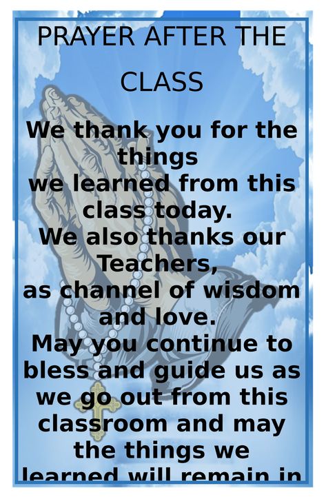 Prayer before and after class - PRAYER AFTER THE CLASS We thank you for the things we learned from - Studocu Prayers For High School Students, English Prayer For School, Closing Prayer For School, Student Prayer For School, Prayer For Classroom, Prayer For School Student Classroom, Opening Prayer For School, Prayer For School Assembly, Short Opening Prayer For School