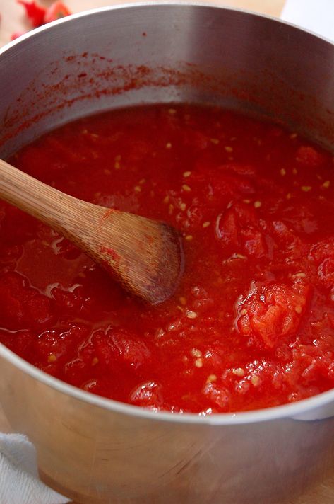 Simple Stewed Tomatoes Recipe (Just 3 Ingredients) – Kale & Compass Stewed Tomatoes Freezing, How Do You Make Stewed Tomatoes, Freezing Stewed Tomatoes Recipe, Frozen Stewed Tomatoes Recipe, Instapot Stewed Tomatoes, Stewing Tomatoes Recipe, Easy Stewed Tomatoes Recipe, Stewed Tomatoes Recipe Freezer, Freezing Stewed Tomatoes