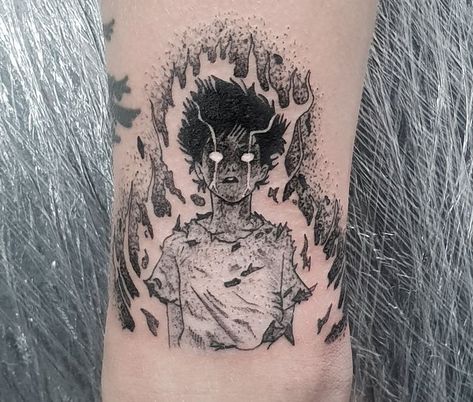 Mob Psycho 100 , Shigeo Kageyama Mob Psycho 100 (Japanese: モブサイコ100, Hepburn: Mobu Saiko Hyaku) is a Japanese manga series Tattoo size : 7cm x 8cm Made by : Nagy Géza(Fantasy Tattoo) /Hungary / Békéscsaba/ 100 Mob Psycho tattoo Idea Mob Psycho 100 tattoo Sample Mob Tattoo, Kageyama Mob, Mangas Tattoo, Fantasy Tattoo, Shigeo Kageyama, Tattoo Samples, Manga Tattoo, 100 Tattoo, Fantasy Tattoos