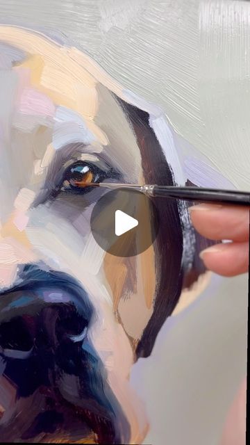 Jennifer Brandon on Instagram Labrador Oil Painting, Jen Brandon Art, Dog Oil Painting Pet Portraits, Playful Art, Pet Portrait Paintings, Painting Challenge, Painting Guide, Dog Portraits Painting, Dog Portraits Art