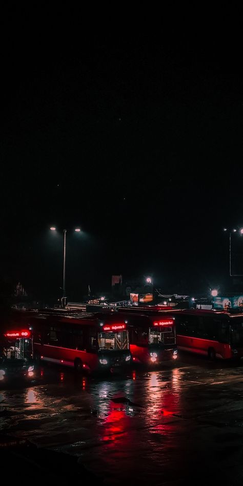 #rain #night #bus #station #ahmedkhokher581 Bus Station Aesthetic, Bus Aesthetic, Rain Night, Metro Bus, Night Bus, Bus Travel, Lightning Strikes, Bus Station, Dark Aesthetic