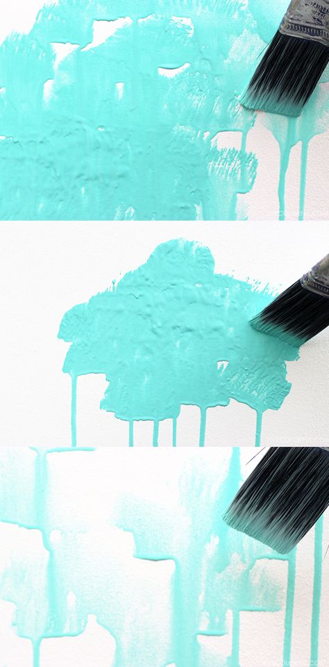 How to create a watercolor effect with paint on wood panels or simply create the texture directly on the walls of your home | LiveColorful.com Interior Design Bedroom Teenage, Koti Diy, Watercolor Mural, Look Wallpaper, Faux Painting, Wood Panels, Diy Watercolor, Watercolor Effects, Watercolor Walls