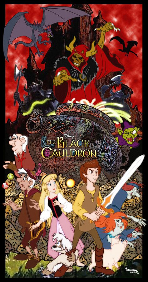 Horned King, Black Cauldron, The Black Cauldron, Disney Posters, Fantasy Films, Good Cartoons, Pinturas Disney, Pixar Movies, Movie Poster Art