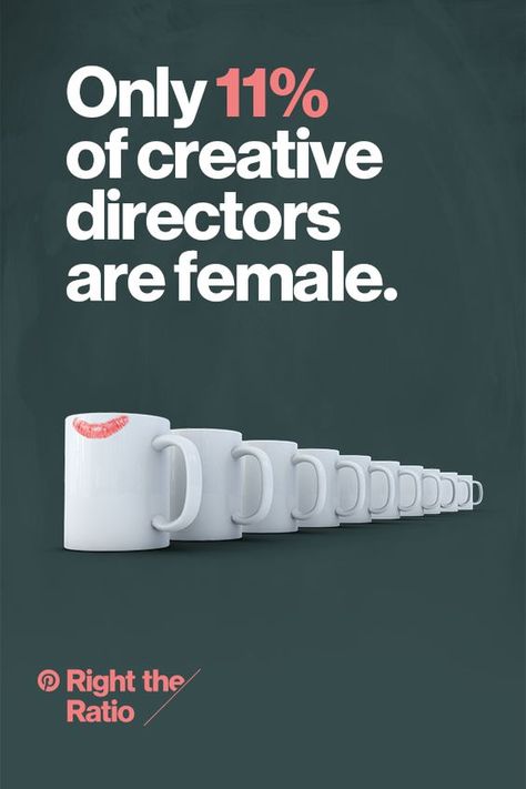 Pinterest launches "Right The Ratio" Equality Campaign | Ethical Marketing News Advertising Campaign Design, Copywriting Ads, Copy Ads, Pinterest Advertising, Design Campaign, Social Campaign, Creative Advertising Design, 광고 디자인, Campaign Posters