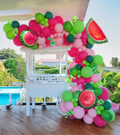 PRICES MAY VARY. Summer Watermelon Balloon Kit: Contains 128 foil watermelon balloons in red, green, and pink for a melon party theme Reliable Color: Uses Color Correction Card for true color representation of balloons Wide Application: Perfect for birthday parties, baby showers, picnics, and watermelon themed events Safe and Premium Quality: Thicker 2.4 inch balloons maintain consistent solid color and are non-toxic and eco-friendly Carefully Packaged: Fully inspected and packaged before shipme Fruit Theme Party, Watermelon Birthday Party Theme, Watermelon Party Decorations, Party Balloons Diy, Fruit Birthday Party, Watermelon Birthday Parties, Fruit Watermelon, Blowing Up Balloons, Watermelon Decor