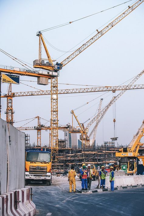 There are a couple of more commonplace varieties of waste that you are very likely to find at any construction site. Crane Construction, International Workers Day, Construction Safety, Designing Ideas, Blogging Ideas, Construction Business, Road Construction, Construction Logo, Construction Management