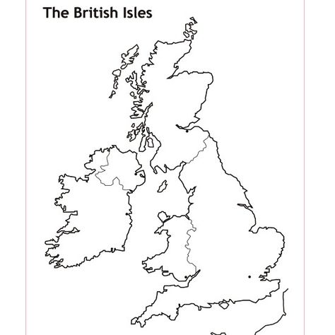 blank outline map of British Isles Uk Map Outline, Uk Outline, Keswick Lake District, Speaking Activities English, British Isles Map, Candlewood Lake, Map Of Great Britain, Map Of Britain, Beginning Sounds Worksheets