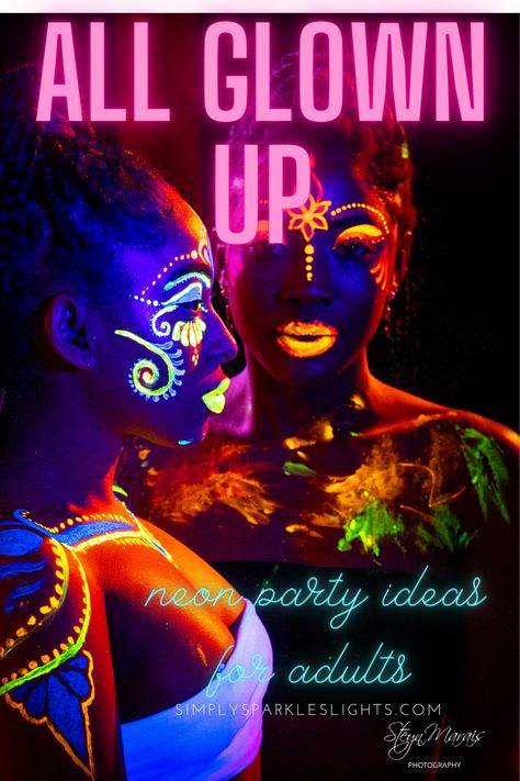 Glow Party Ideas For Adults, Adult Glow Party, Neon Glow Party Ideas, Rave Party Theme, Rave Theme Party, Rave Party Ideas, Rave Party Decorations, Neon Outfit Ideas, Glow Party Ideas