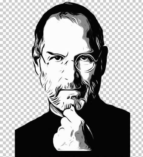 Black And White Celebrities, Apple Png, White Celebrities, Steve Jobs Apple, Apple Art, Vector Portrait, Steve Jobs, Png Transparent, Us Images