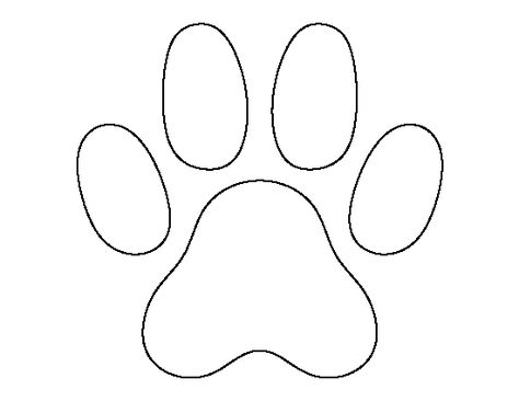 Cat paw print pattern. Use the printable outline for crafts, creating stencils, scrapbooking, and more. Free PDF template to download and print at http://patternuniverse.com/download/cat-paw-print-pattern/ Cat Paw Silhouette, Cat Paw Embroidery, Cat Paw Outline, Paw Print Outline Tattoo, Paw Print Template, Paw Print Drawing, Paw Template, Cat Paw Pattern, Printable Outline