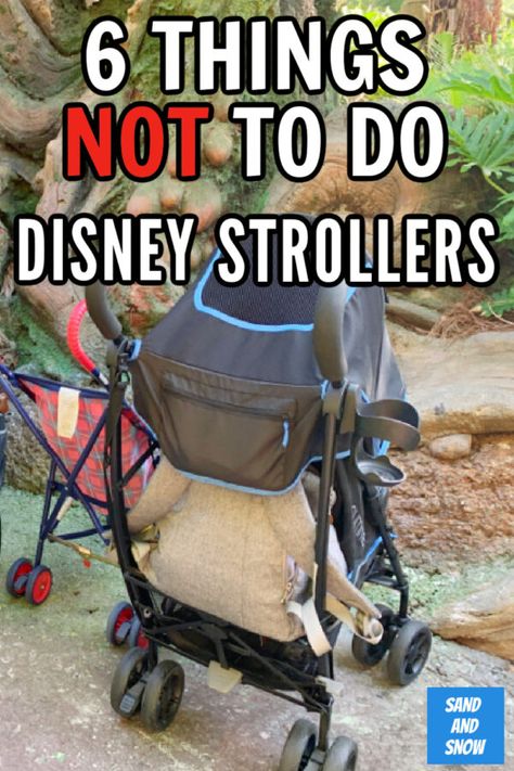 If you're taking a stroller to Walt Disney World, you'll definitely want to know these 6 things never to do with them! #Disney #WDW #DisneyVacation #strollerpolicy #Orlando #familytravel Disney Stroller Tags, Best Disney World Food, Disney Stroller, Disney World Family Shirts, Best Lightweight Stroller, Disney World With Toddlers, Strollers At Disney World, Disney With A Toddler, Disney World Vacation Planning