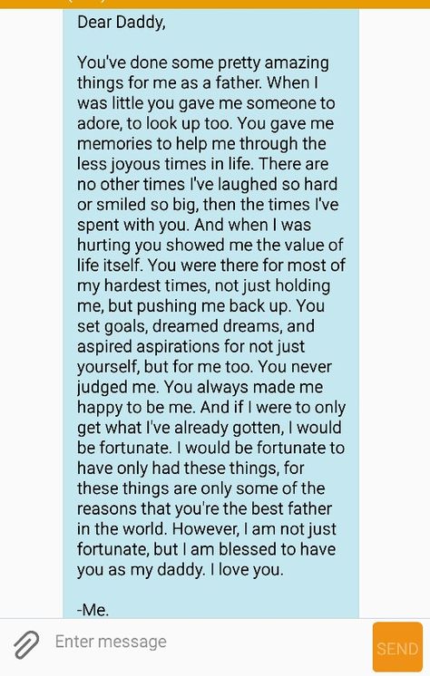 I wrote this for my dad explaining to him I was trying to think of a tattoo for him and other than a bonsai tree I couldn't think of anything good enough for him so instead I'll be tattooing a bonsai tree with this letter I wrote for him with it. Letters For Dads Birthday, Paragraphs For Your Dads Birthday, What To Write For Your Dads Birthday, Paragraphs For Your Dad On Fathers Day, Letter For Father From Daughter, Paragraph For Father, Note To Daddy From Daughter, Poems For Dads Birthdays, Quotes For Dads Birthday