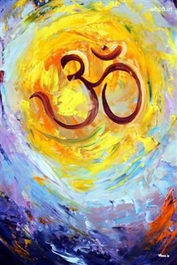 OM Hand Painting With Multi Color Background HD Image, Om Wallpaper And Images, Om Painting Images Yoga Art, Yoga Kunst, Arte Yoga, Yoga Symbols, Cosmic Energy, Pranayama, Spiritual Art, Guided Meditation, Yoga Inspiration