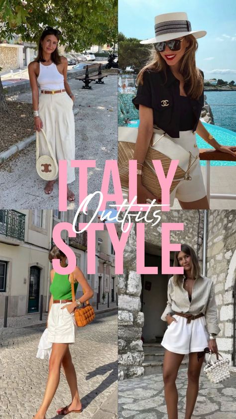 Women’s European Travel Outfits, Amalfi Coast Outfits October, Italian Womens Fashion Casual, Vacation Italy Outfits, Summer In Florence Outfits, European Inspired Outfits, Venice Fashion Summer, Gondola Ride Outfit, Europe Vacation Outfits Summer