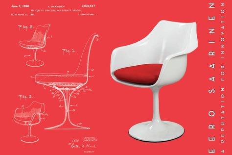 Gallery of "Eero Saarinen: A Reputation for Innovation" Opens Tomorrow in LA - 2 Eero Saarinen, Tulip Chair Saarinen, Saarinen Chair, Plastic Patio Chairs, Knoll Chairs, Mod Decor, Tulip Chair, Heritage Museum, Design Research