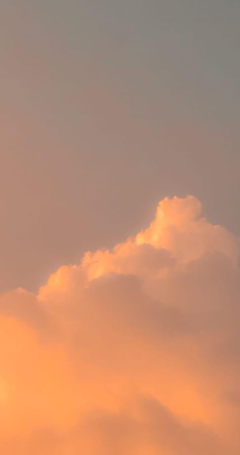 Cloud Aesthetic, Wallpaper Sunset, Wallpaper Sky, Peach Aesthetic, Iphone Wallpaper Sky, Sunset Background, Simple Phone Wallpapers, Sky Pictures, Cloud Wallpaper