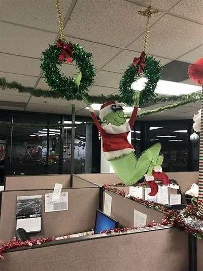 Merry Grinchmas door in 2020 | Christmas cubicle decorations, Christmas ... Cubical Christmas Theme, Whoville Christmas Office Decorations, Office Cubicle Decor Christmas, School Office Christmas Decor, Grinch Christmas Decorations Office, Grinch Cubicle, Christmas Desk Decorations Cubicles, Whoville Office Decorating Ideas, Christmas Cubicle Decorations Contest