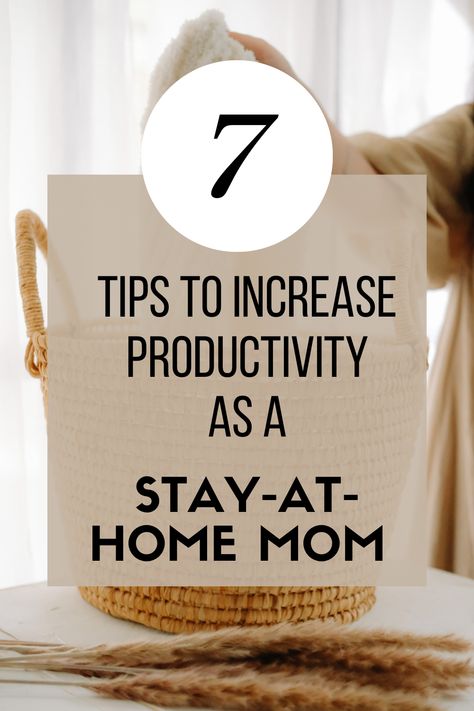 7 tips to increase productivity as a Stay-at-home mom 🧺🏡How to create a peaceful home while still being productive. How To Be A Productive Stay At Home Mom, How To Be A Homemaker, Simple Cleaning Routine, Family Read Alouds, Being Productive, Pajamas All Day, Peaceful Home, The Simple Life, Productive Day