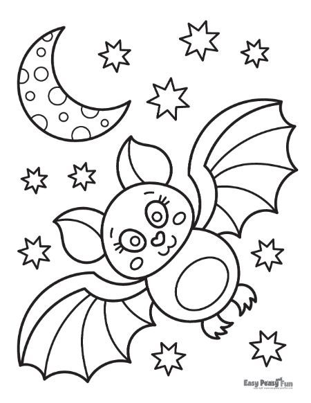 Cute Bat Coloring Sheet Bat Coloring Page Free Printable, Halloween Sheets, Bat Coloring Page, Craft Calendar, Halloween Theme Preschool, Halloween Coloring Pages For Kids, Bat Coloring Pages, Halloween Coloring Sheets, Cute And Spooky