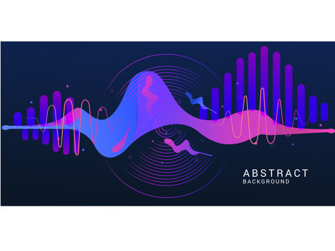 Underwater Music, Music Visualizer, Music Graphics, Music Abstract, Sound Logo, Music Wave, 100 Logo, Music Waves, Music Visualization