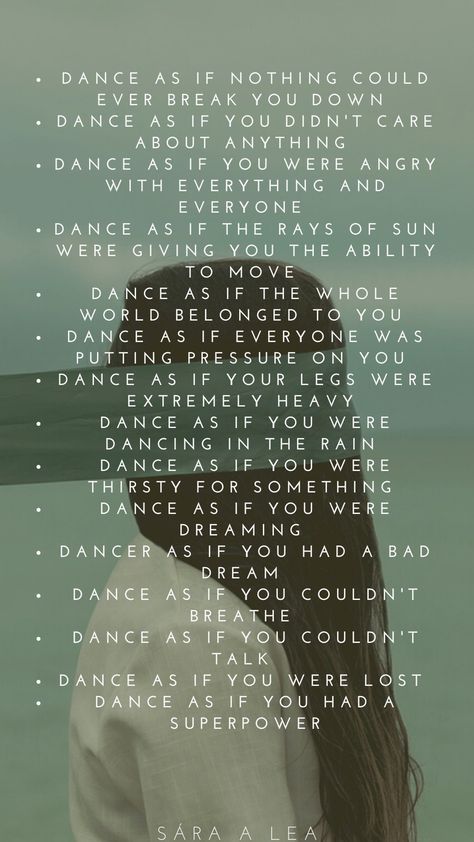 Dance improv prompts to help you discover your movement a little bit more Dance Improvisation Prompts, Improv Dance Prompts, Tips For Dance Auditions, Improv Dance Tips, Dance Improv Prompts, Dance Improv Tips, Dance Audition Tips, Dance Prompts, Somatic Dance