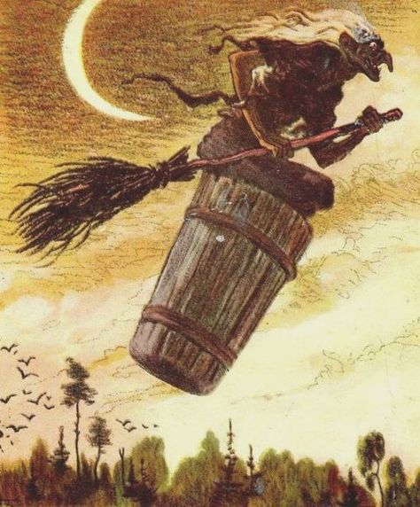 In Slavic folklore Baba Yaga bb j Russian is a supernatural being or one of a trio of sisters of the same name who appears as a defo Slavic Witch, Baba Yaga House, Russian Mythology, Baba Jaga, Slavic Folklore, Slavic Mythology, Baba Yaga, Wicked Witch, Witch Art