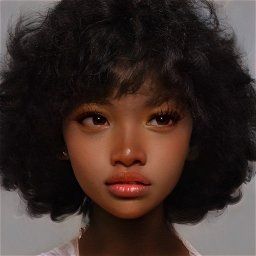 Art Breeder Dark Skin, Black Artbreeder Female, Artbreeder Face Claims Black, Artbreeder Blasian, Black Women Reference Face, Art Breeder Black Women, Blasian Artbreeder, Art Breeder Curly Hair, Face Claims Female Black Artbreeder