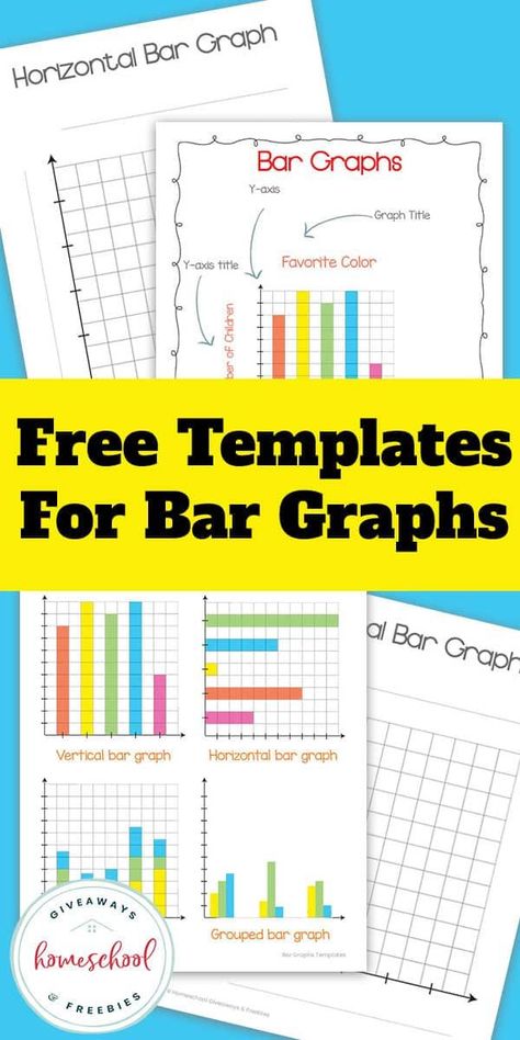 Students will enjoy learning how to make the different graphs with this free bar graphs for kids templates pack. Bar Graph Template, Graph Template, Types Of Graphs, Number Value, Graphing Worksheets, Bar Graph, Homeschool Freebies, Vertical Bar, Line Graphs