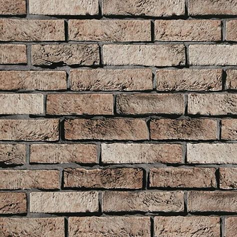Feisoon 17.7"x394" Brick Wallpaper Peel and Stick 3D Textured Brick Contact Paper Self Adhesive Removable Brick Wallpaper for Living Room Bedroom Kitchen Bar Coffee Shop Background Wall Decoration - - Amazon.com Brown Brick Wallpaper, Removable Brick Wallpaper, Brick Wallpaper Peel And Stick, 3d Brick Wallpaper, Faux Brick Wallpaper, Living Room Vinyl, Brick Paper, Wallpaper For Living Room, Bar Bedroom