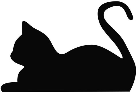 These are cat silhouette's that will represent each rank, depending on if you can't find the... Silhouette Arte, Silhouette Chat, I Love Cats, Gambar Figur, Cat Quilt, A Black Cat, Cat Silhouette, Black Silhouette, Cat Crafts