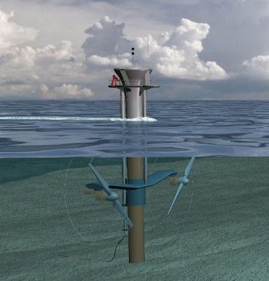 Tidal power Energi Terbarukan, Alternative Energy Projects, Tidal Power, Tidal Energy, Energy Facts, Creative Inventions, Energy Activities, Hydroelectric Power, Water Powers