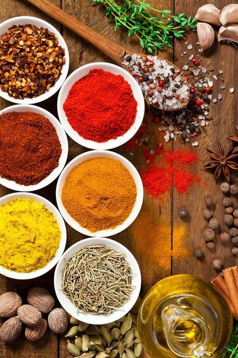 Spice Image, Spices Photography, Ingredients Photography, Indian Food Photography, Spices Packaging, Food Photography Background, Food Art Photography, Healthy Herbs, Food Menu Design